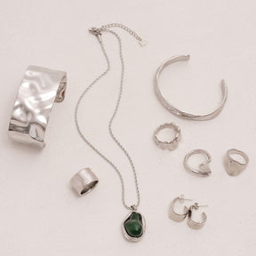 Urbanti Stainless Steel Tamara Hoop Earrings