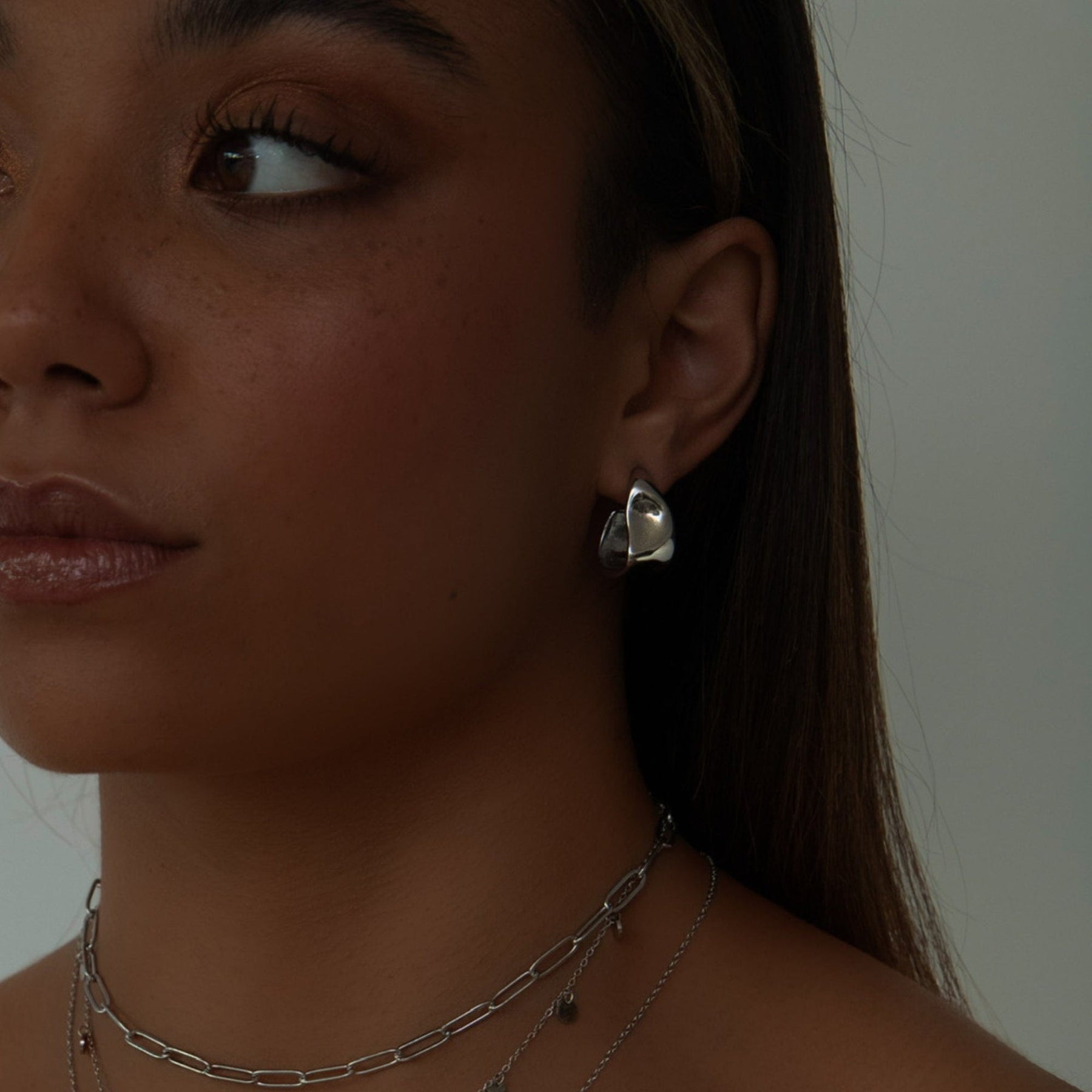 Urbanti Stainless Steel Tamara Hoop Earrings