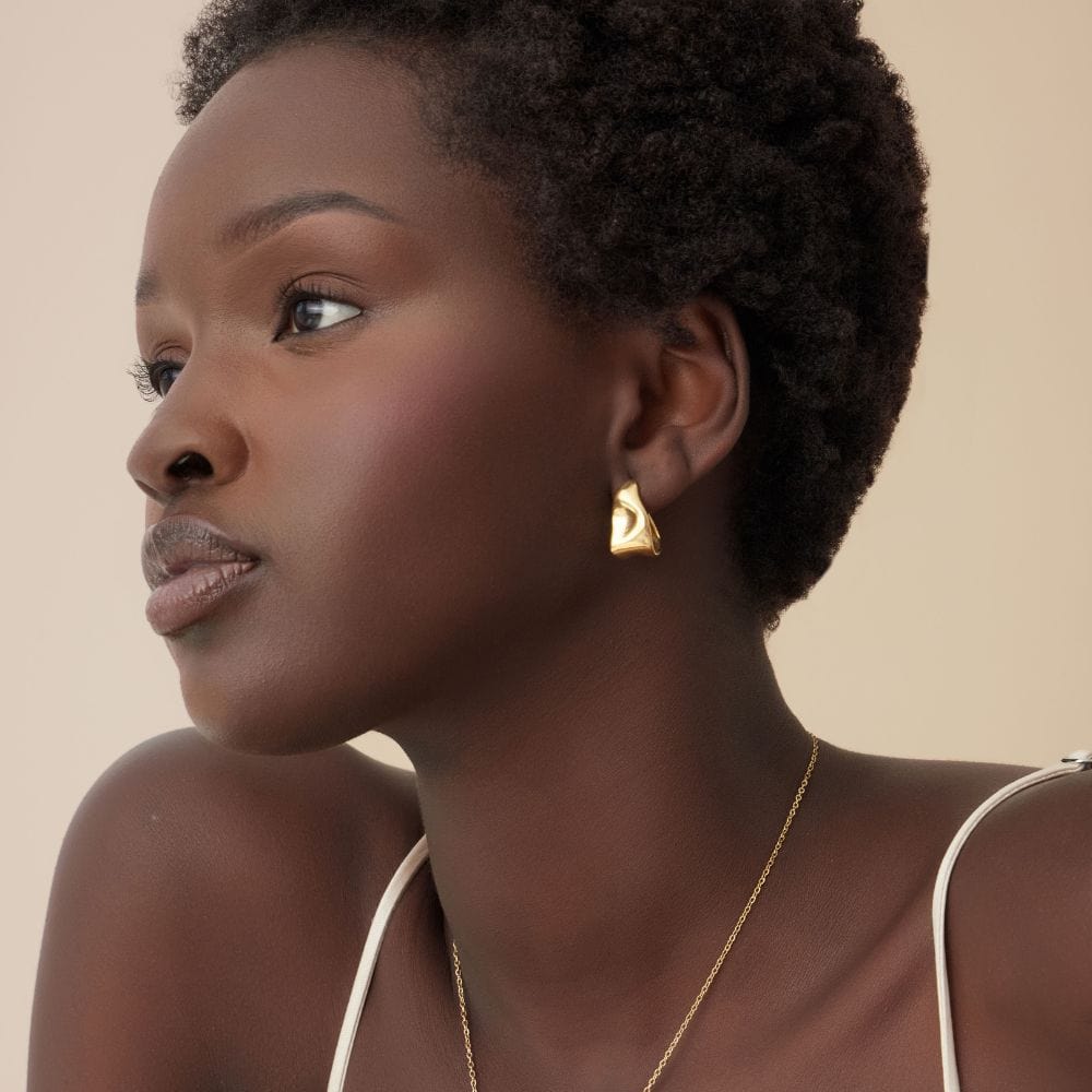 Urbanti Stainless Steel Tamara Hoop Earrings