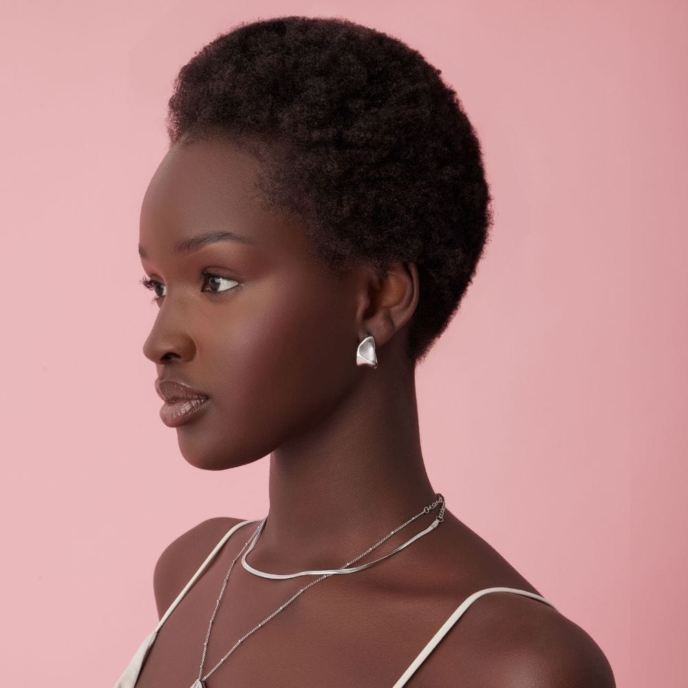 Urbanti Stainless Steel Tamara Hoop Earrings