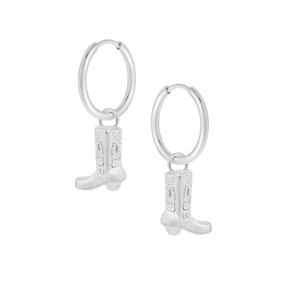 Urbanti Stainless Steel Tennessee Hoop Earrings