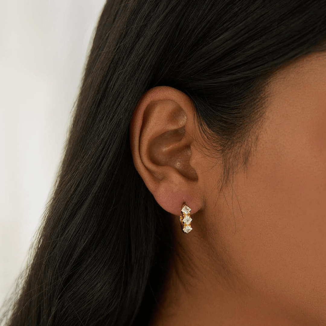 Urbanti Stainless Steel Tess Hoop Earrings