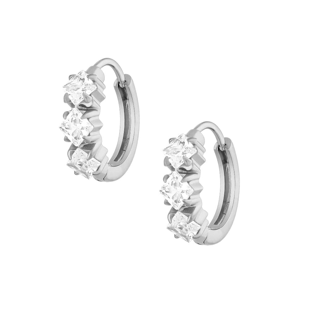 Urbanti Stainless Steel Tess Hoop Earrings