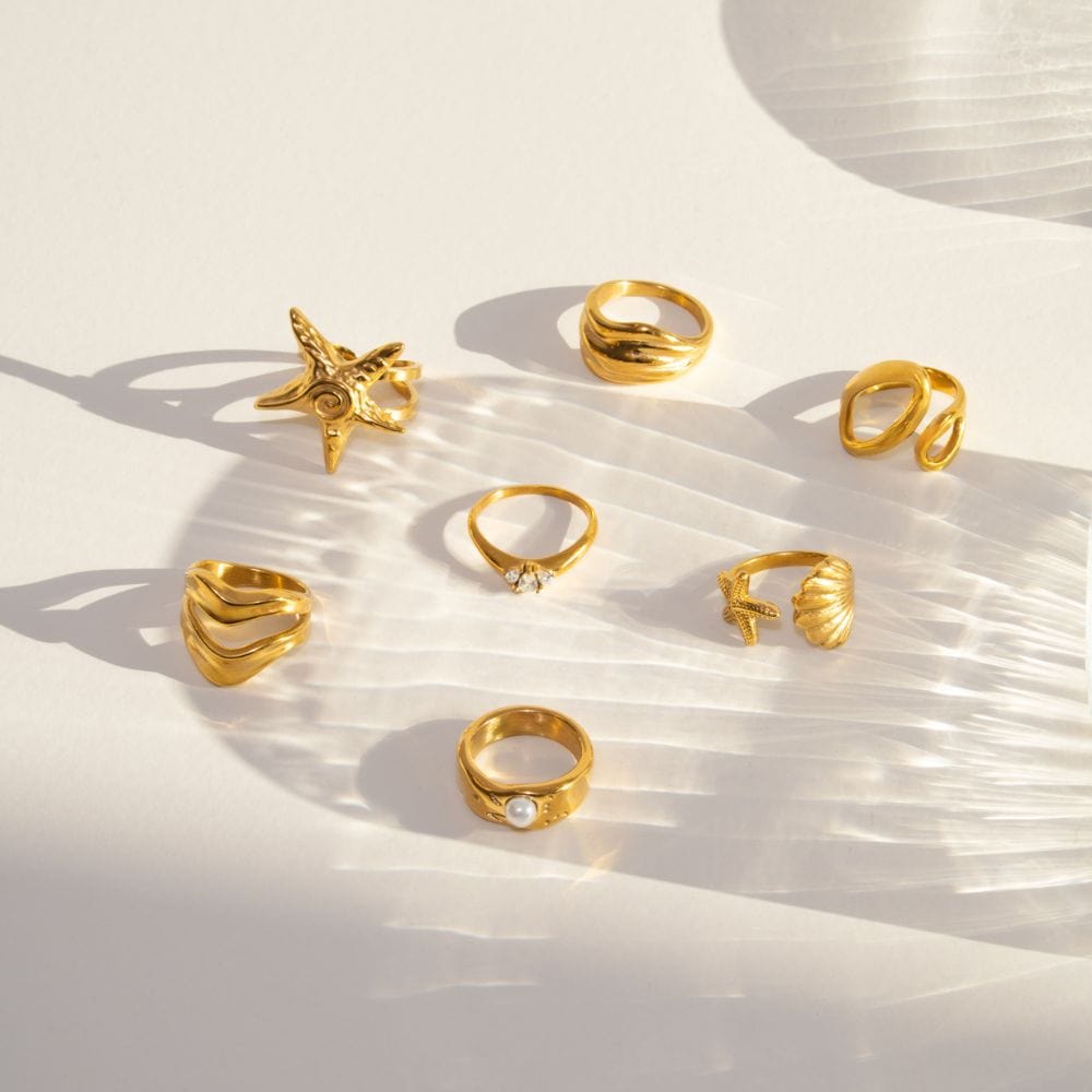 Urbanti Stainless Steel Tiki Pearl Ring