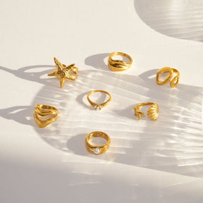 Urbanti Stainless Steel Tiki Pearl Ring