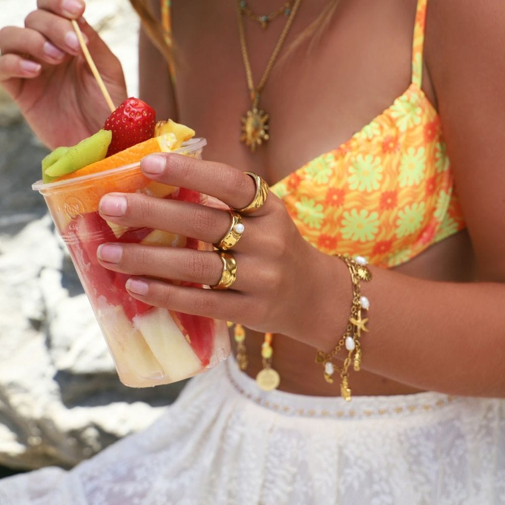 Urbanti Stainless Steel Tiki Pearl Ring