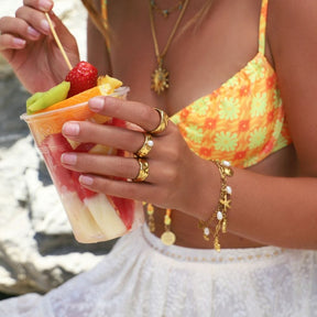 Urbanti Stainless Steel Tiki Pearl Ring