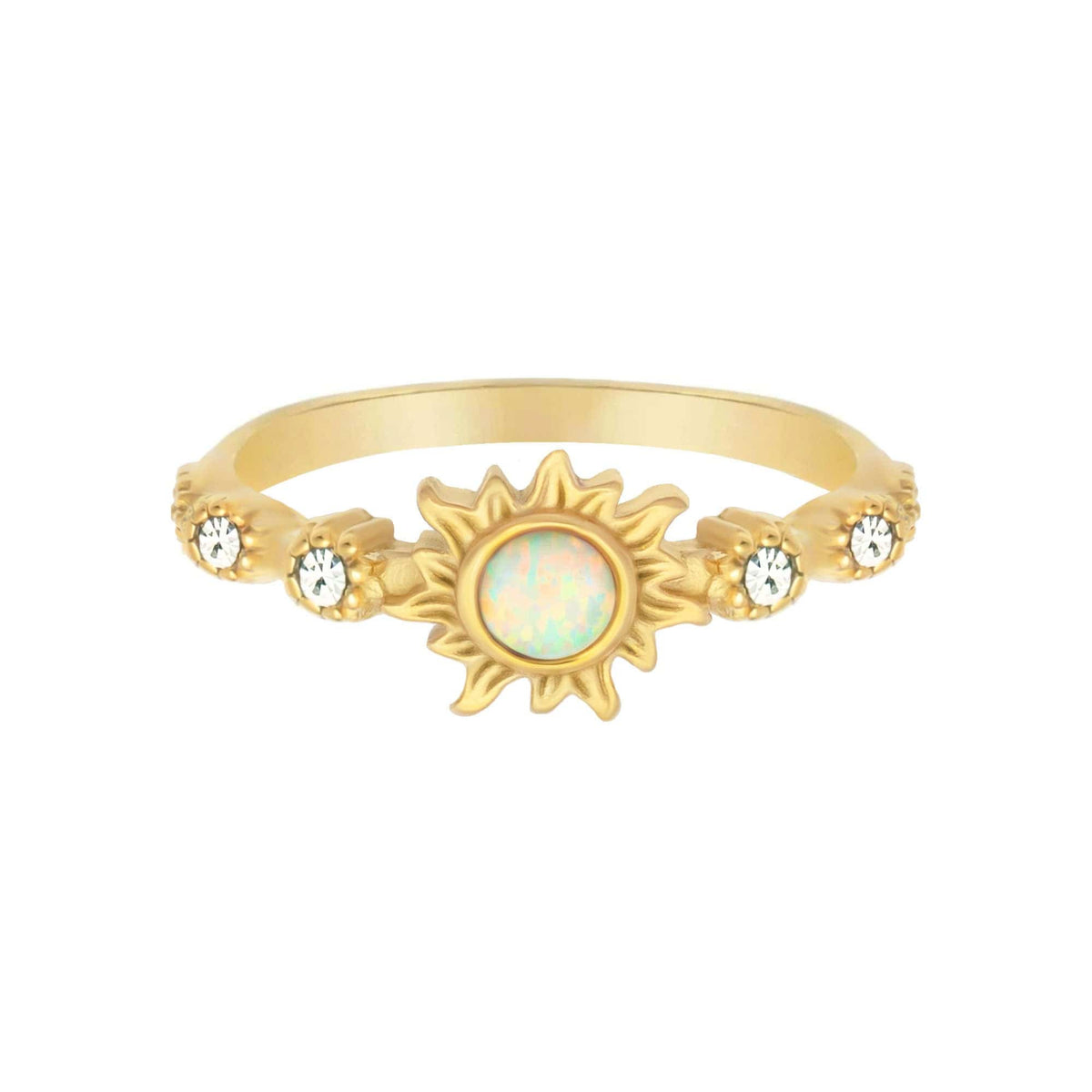 Urbanti Stainless Steel Tranquil Opal Ring
