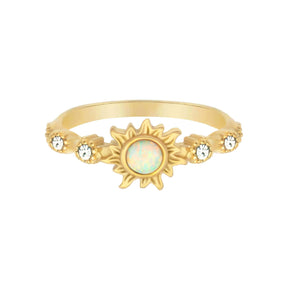 Urbanti Stainless Steel Tranquil Opal Ring