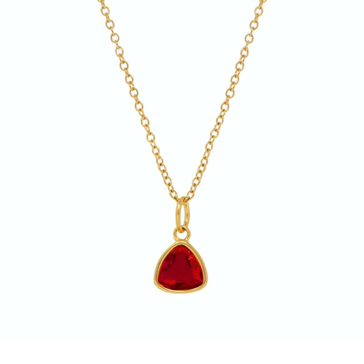 Urbanti Stainless Steel Trio Birthstone Necklace