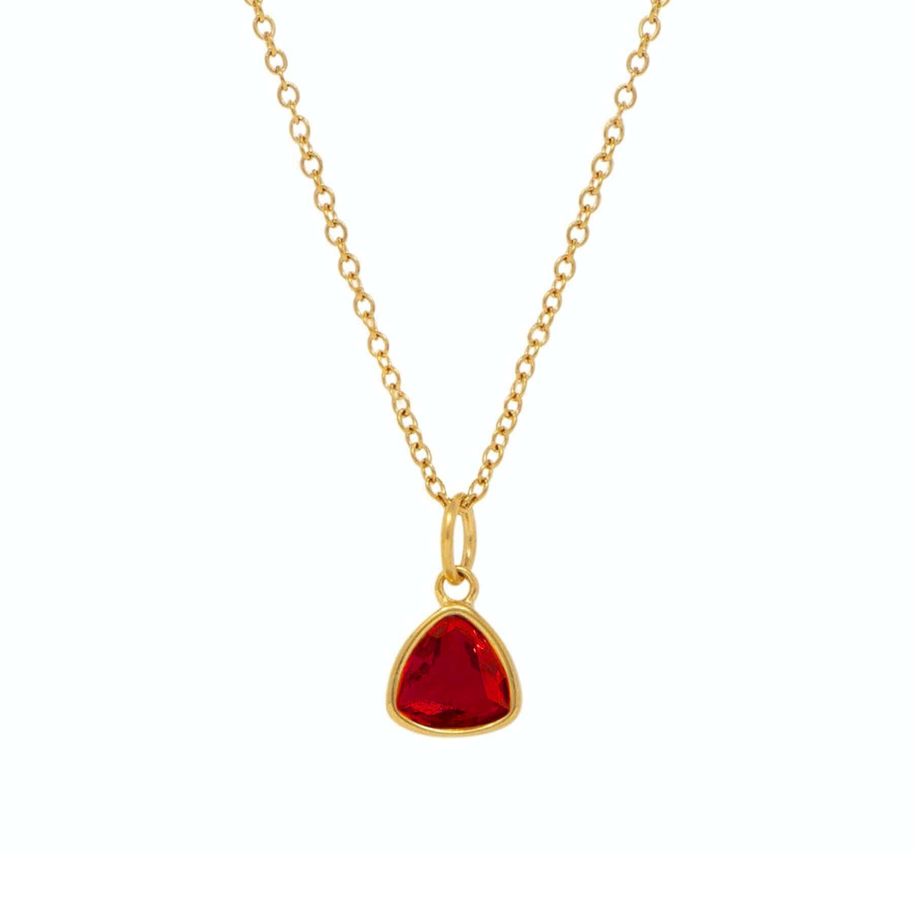 Urbanti Stainless Steel Trio Birthstone Necklace