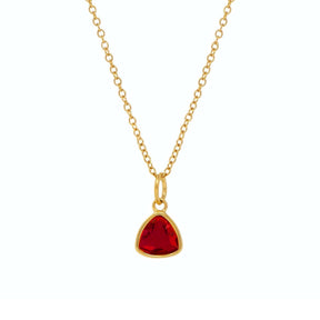 Urbanti Stainless Steel Trio Birthstone Necklace