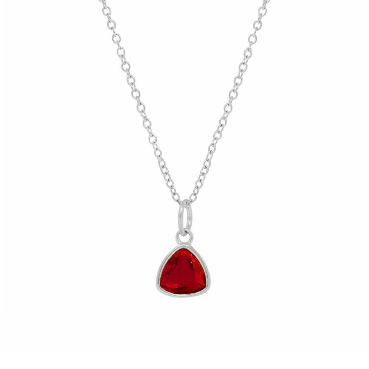Urbanti Stainless Steel Trio Birthstone Necklace