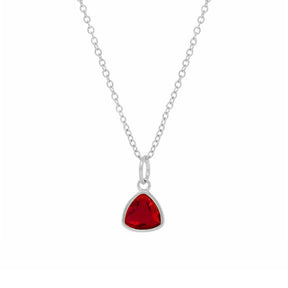 Urbanti Stainless Steel Trio Birthstone Necklace