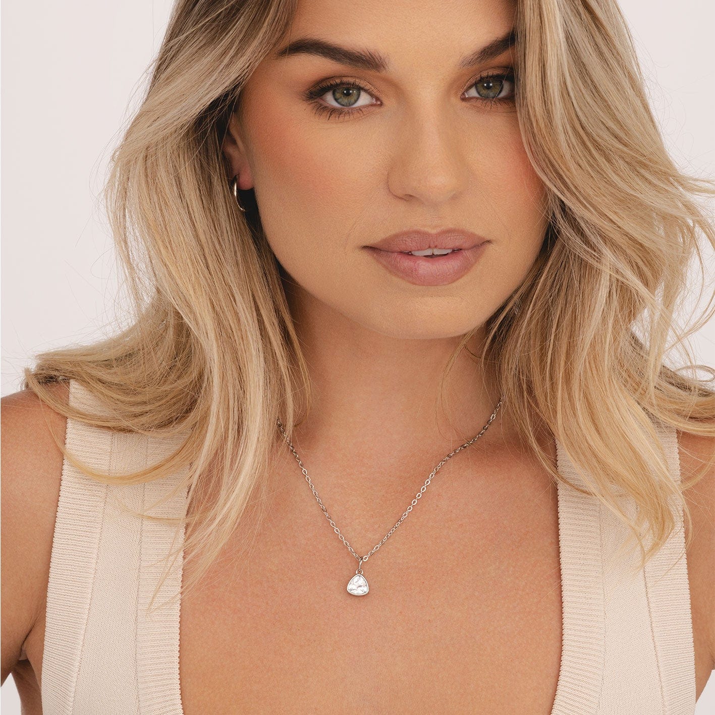 Urbanti Stainless Steel Trio Birthstone Necklace