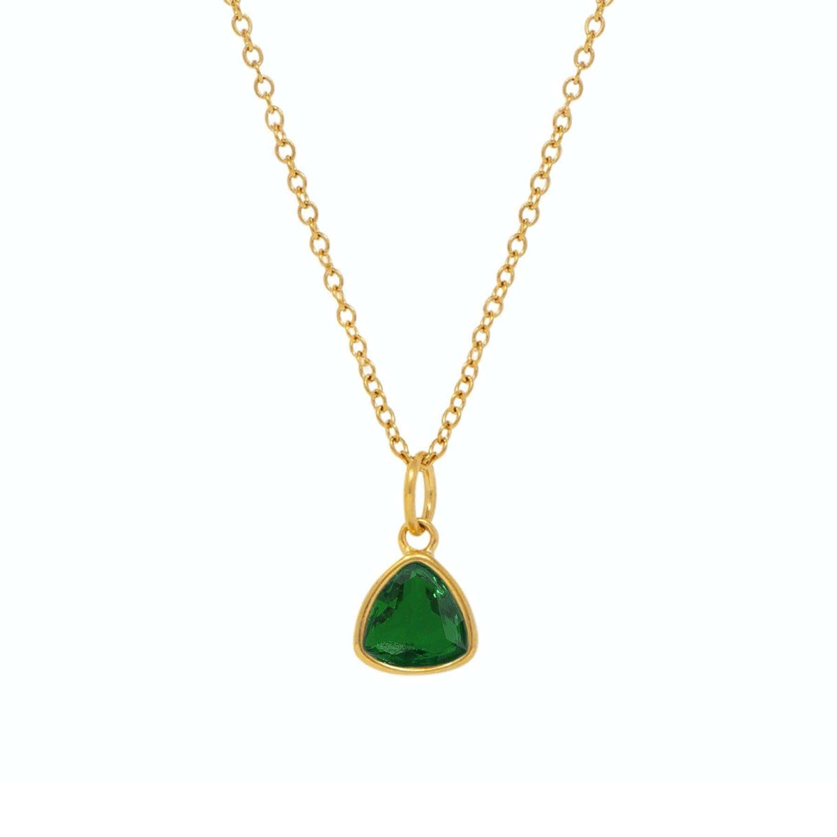 Urbanti Stainless Steel Birthstone Necklace Gold / May