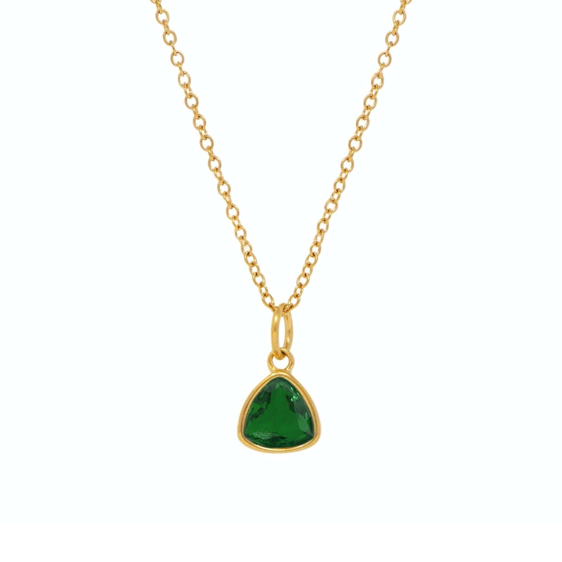 Urbanti Stainless Steel Birthstone Necklace Gold / May