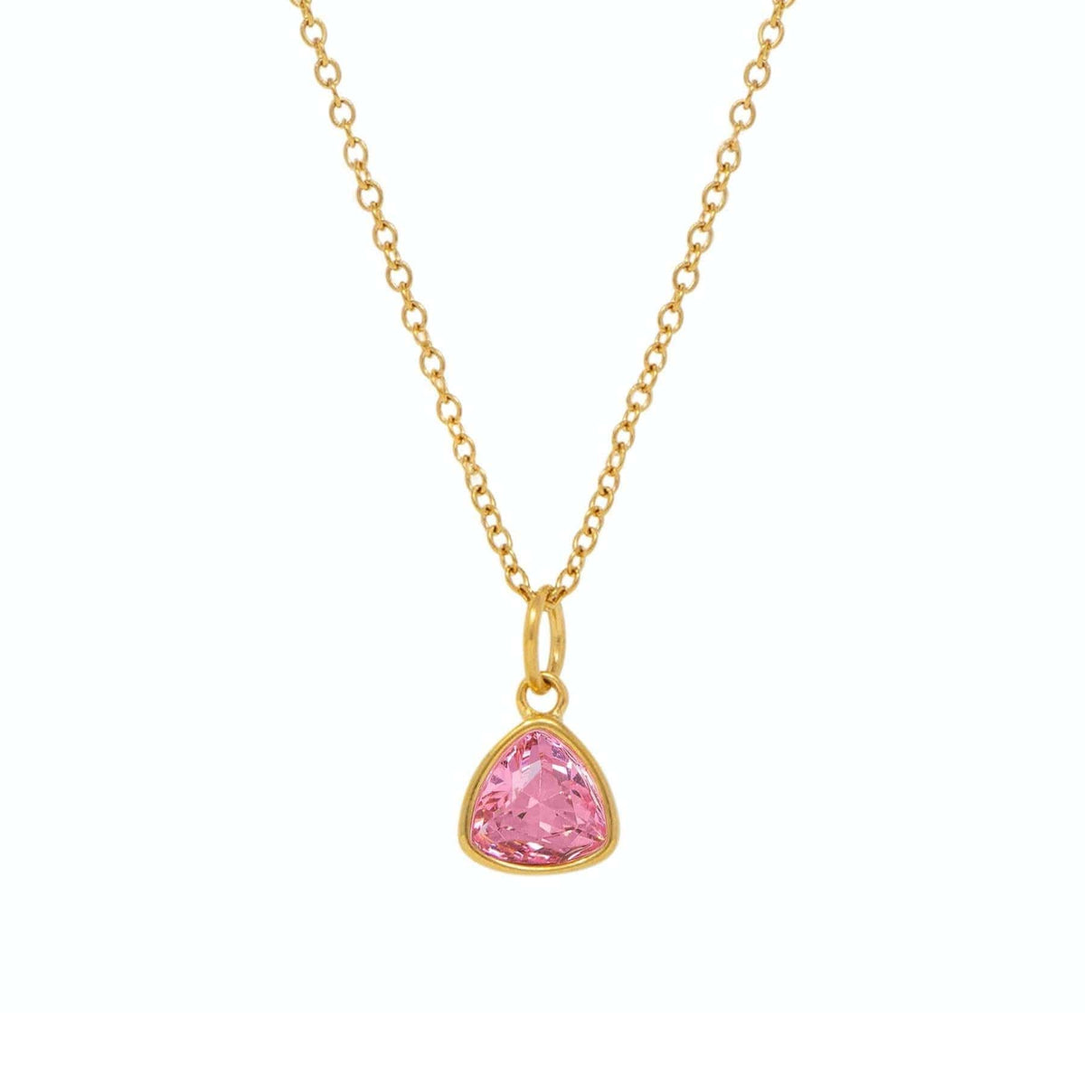 Urbanti Stainless Steel Birthstone Necklace Gold / October