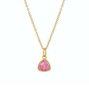 Urbanti Stainless Steel Birthstone Necklace Gold / October