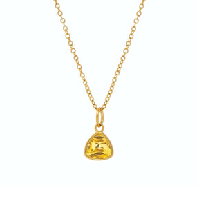 Urbanti Stainless Steel Birthstone Necklace Gold / November