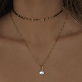 Urbanti Stainless Steel Trio Birthstone Necklace