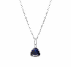 Urbanti Stainless Steel Birthstone Necklace Silver / September