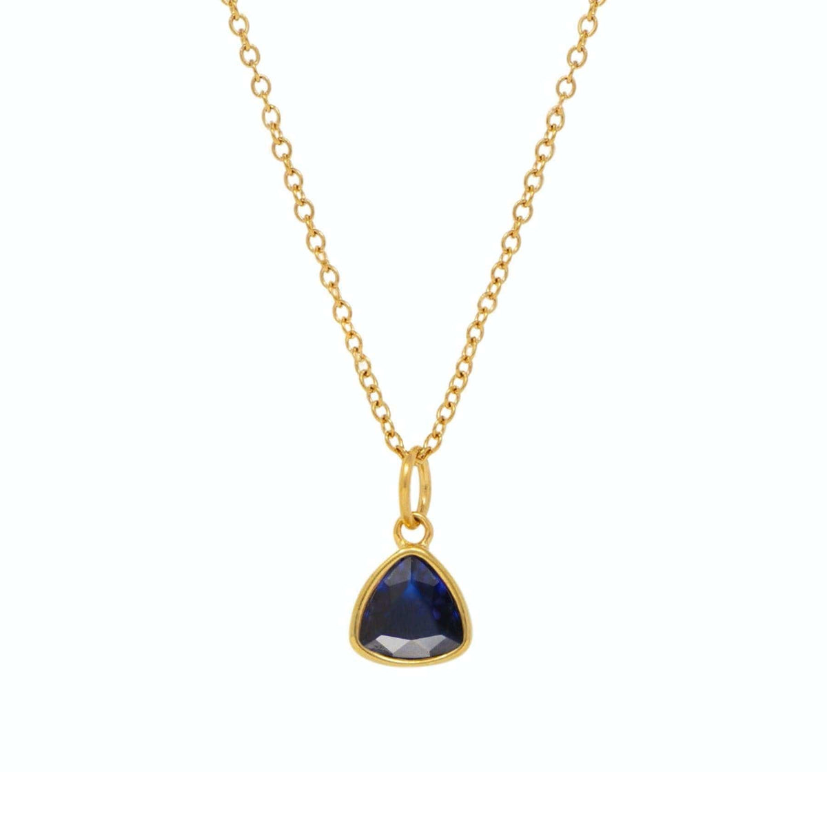 Urbanti Stainless Steel Birthstone Necklace Gold / September