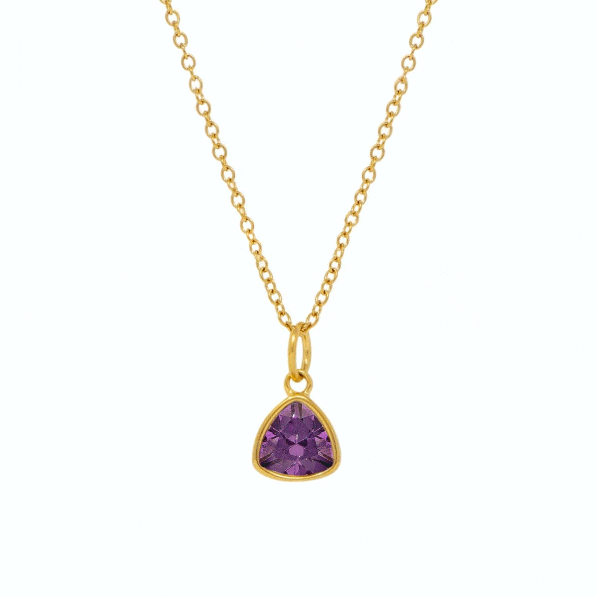 Urbanti Stainless Steel Trio Birthstone Necklace