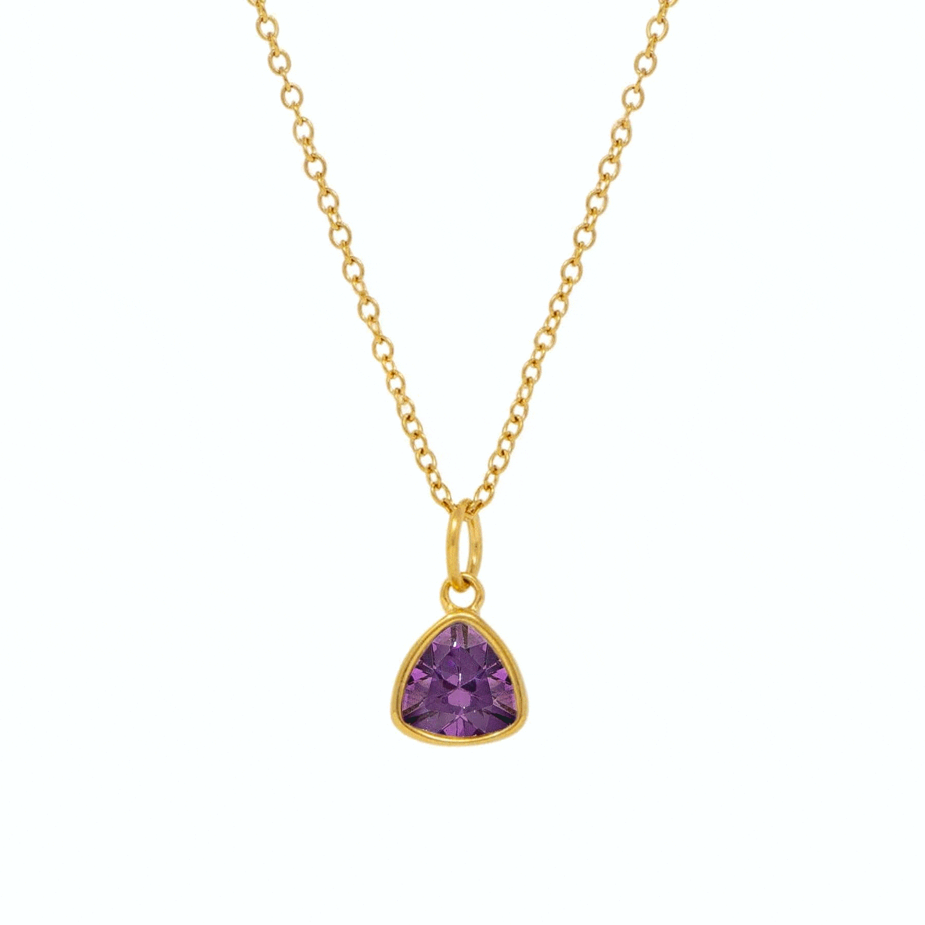 Urbanti Stainless Steel Trio Birthstone Necklace