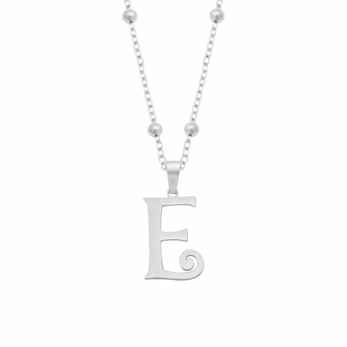 Urbanti Stainless Steel Trivia Initial Necklace