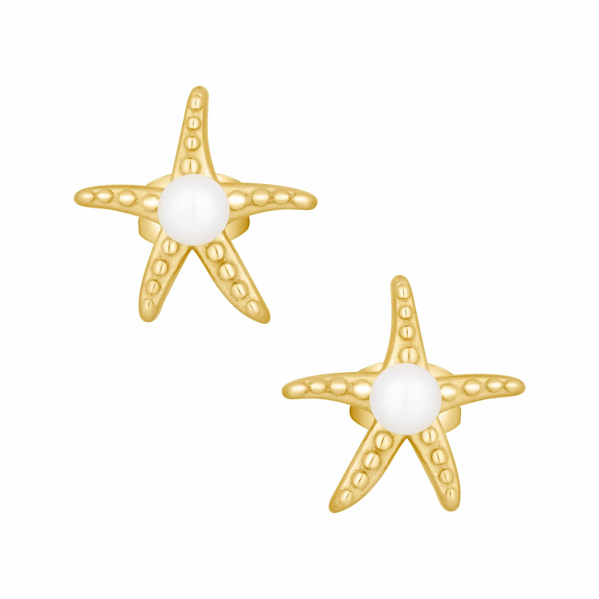 Urbanti Stainless Steel Tropicana Starfish Stud Earrings