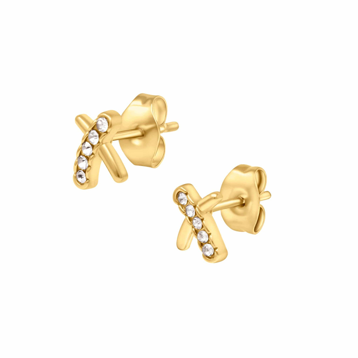 Urbanti Stainless Steel Truth Stud Earrings