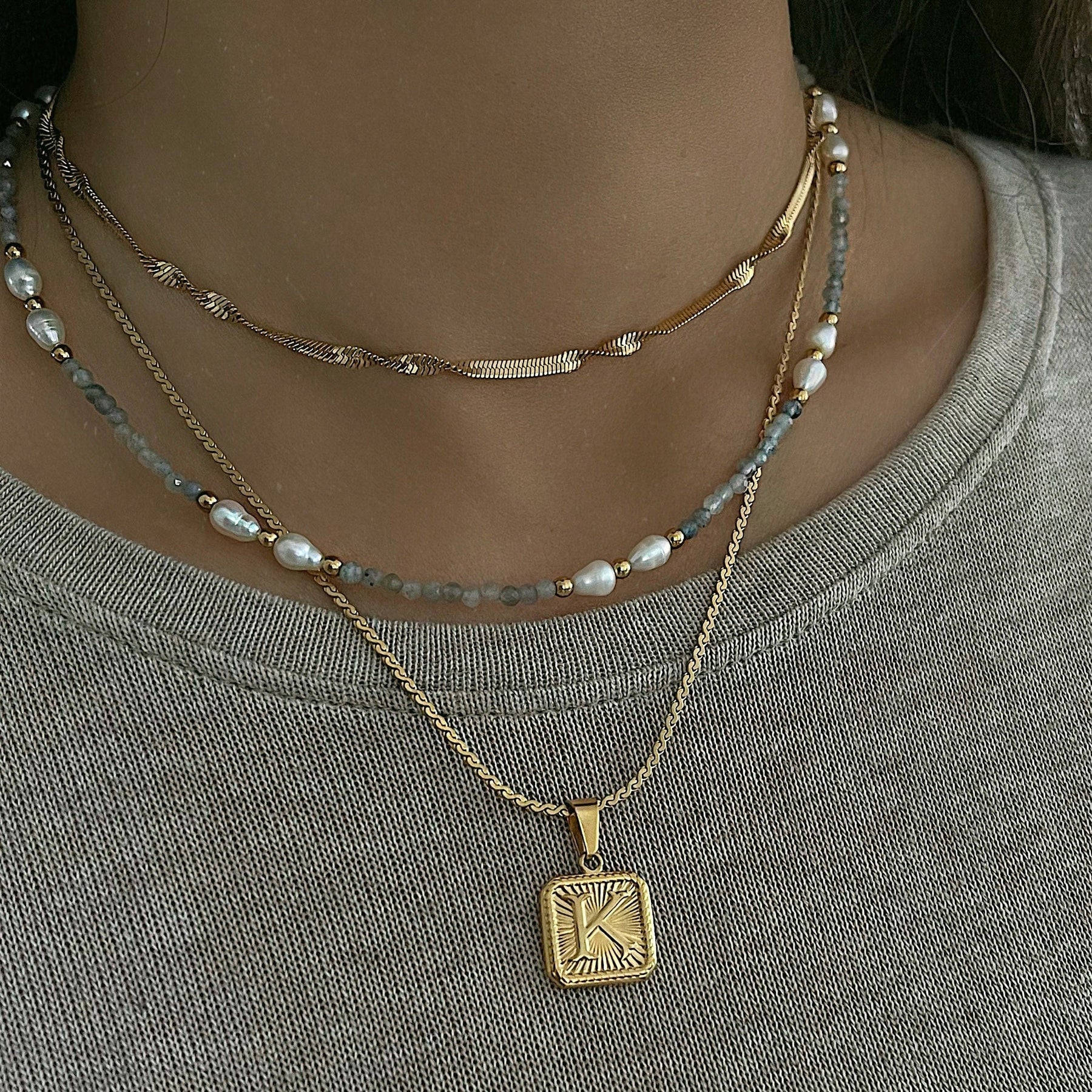 Urbanti Stainless Steel Twist Necklace