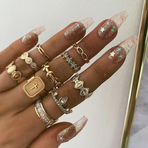 Urbanti Stainless Steel Varsity Star Ring