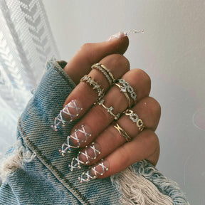 Urbanti Stainless Steel Varsity Star Ring