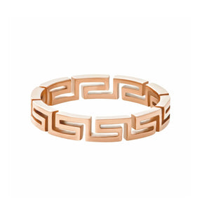 Urbanti Stainless Steel Vine Ring Rose Gold / US 5 / UK J / EUR 49 (x small)