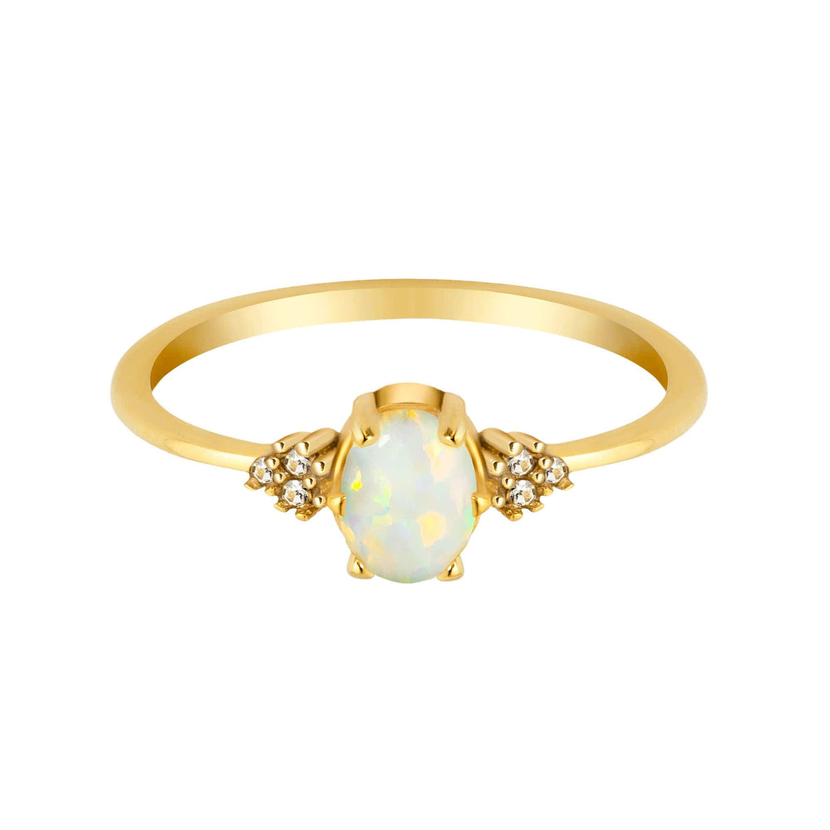Urbanti Stainless Steel Vixen Opal Ring