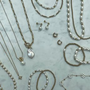 Urbanti Stainless Steel Waikiki Pearl TBar Necklace