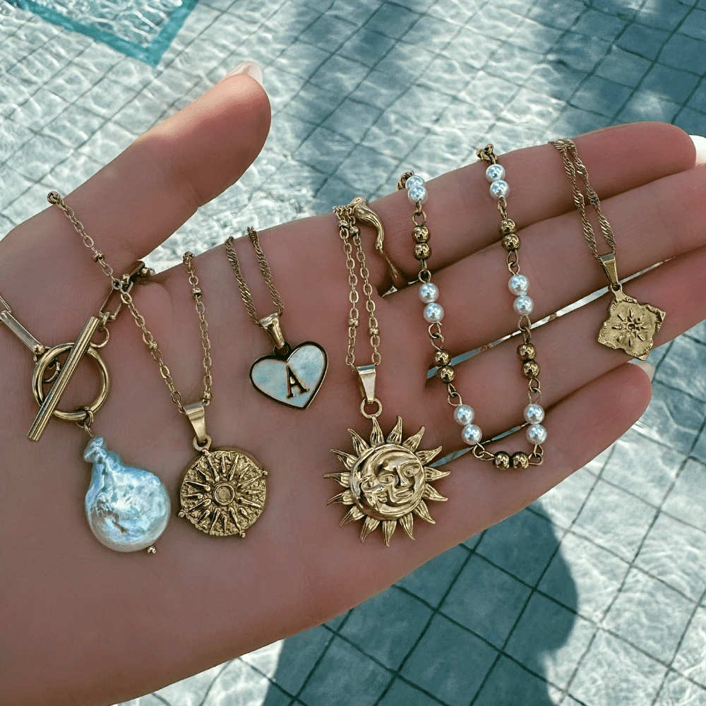 Urbanti Stainless Steel Waikiki Pearl TBar Necklace