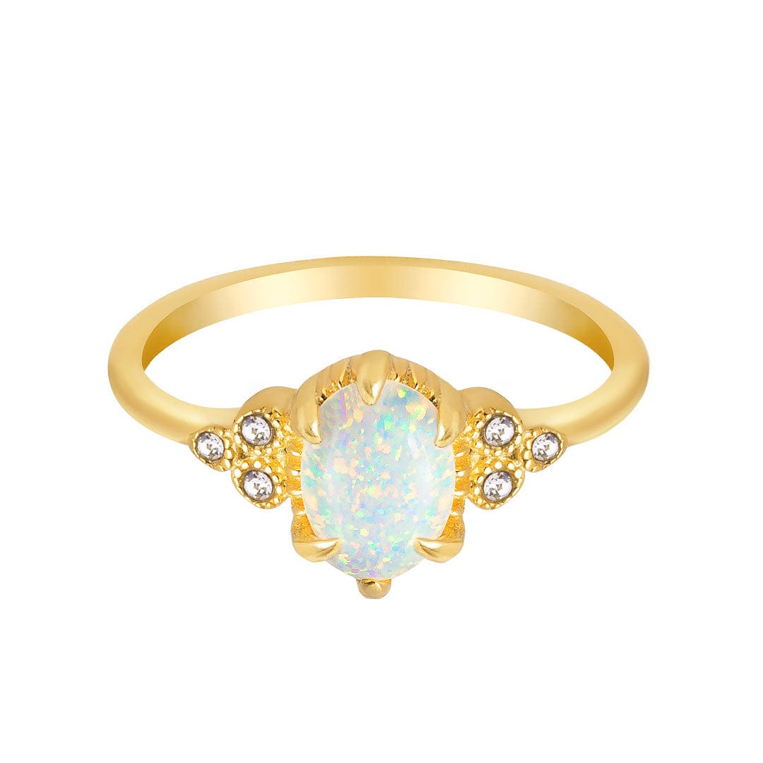 Urbanti Stainless Steel Winter Opal Ring