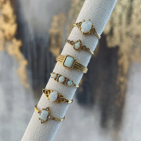 Urbanti Stainless Steel Winter Opal Ring