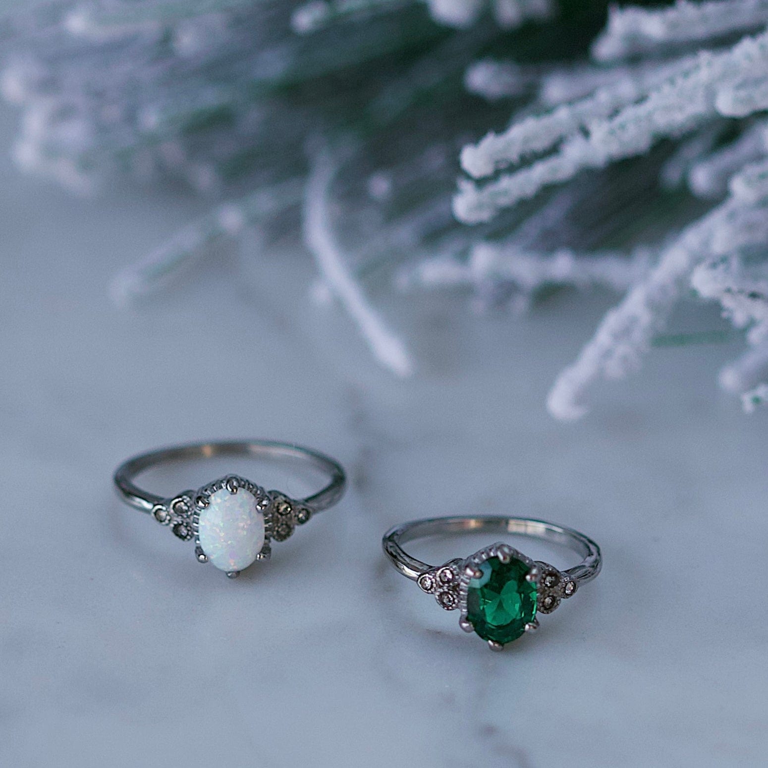 Urbanti Stainless Steel Winter Opal Ring