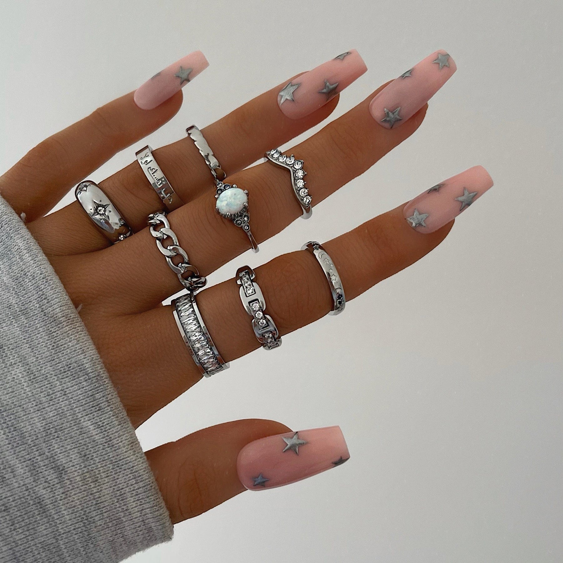 Urbanti Stainless Steel Winter Opal Ring