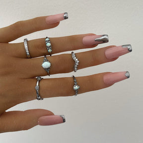 Urbanti Stainless Steel Winter Opal Ring