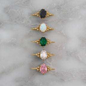 Urbanti Stainless Steel Winter Opal Ring