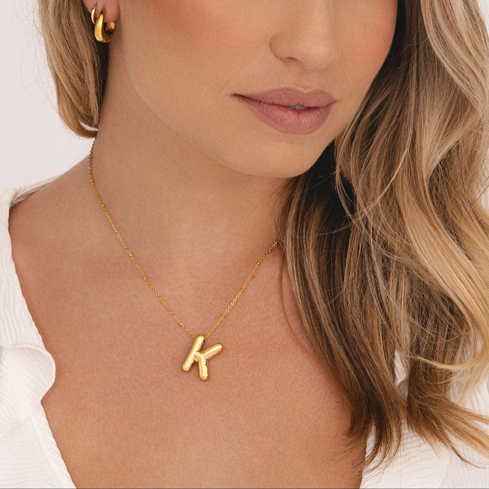 Urbanti Stainless Steel Zaria Initial Necklace