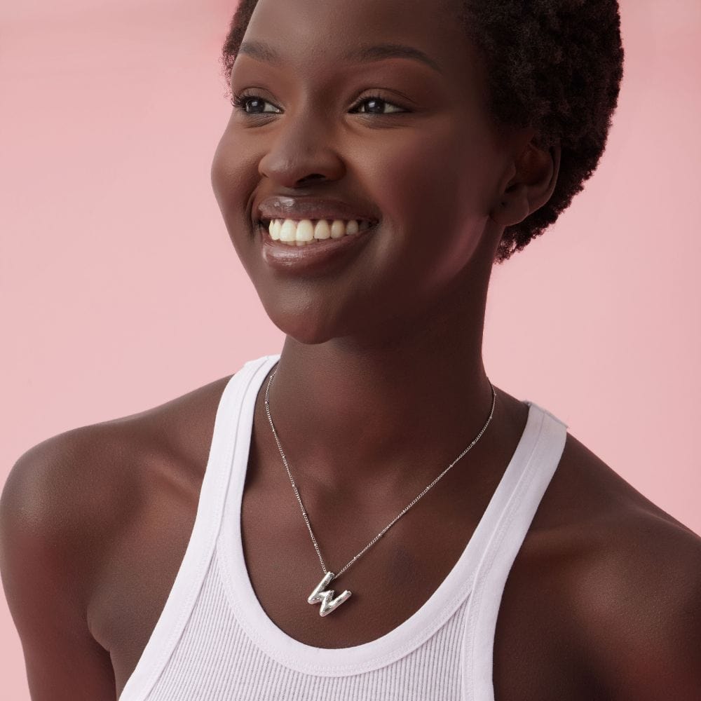 Urbanti Stainless Steel Zara Initial Necklace