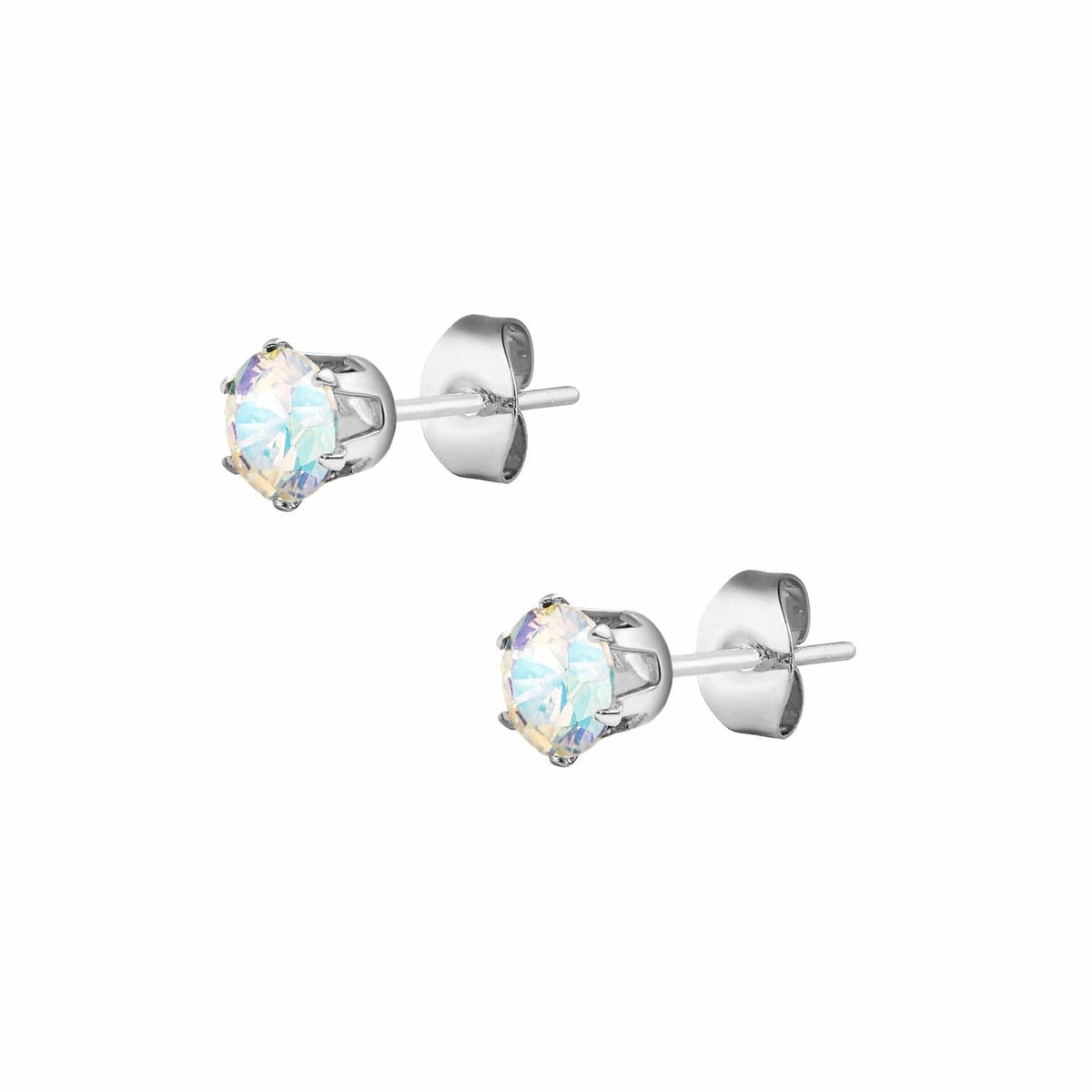 Urbanti Stainless Steel Zariah Stud Earrings Silver