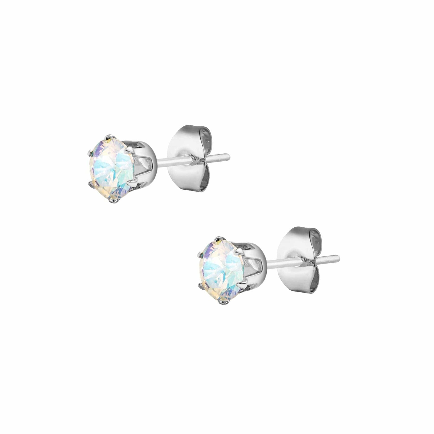 Urbanti Stainless Steel Zariah Stud Earrings Silver