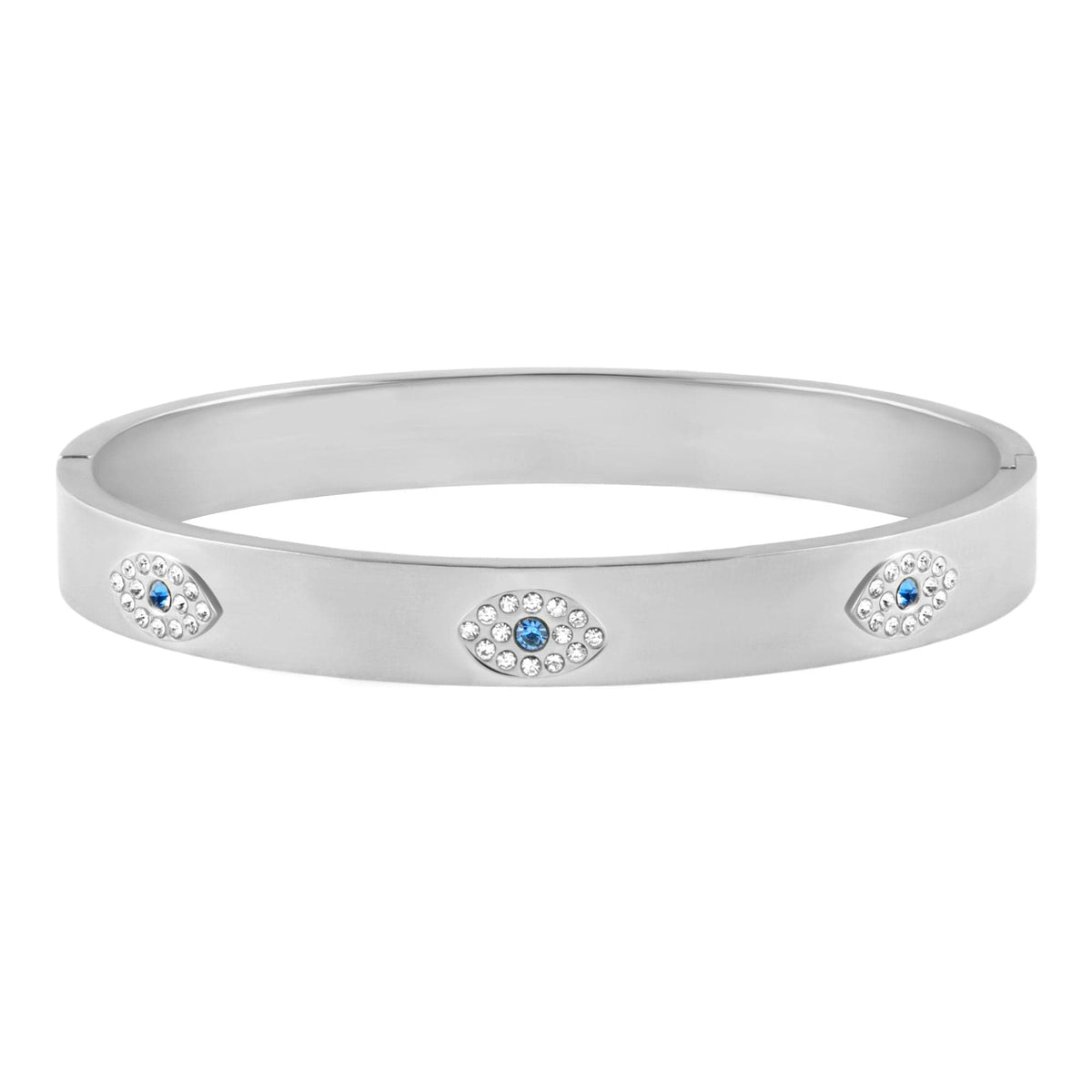 Urbanti Stainless Steel Care Free Eye Bracelet Silver